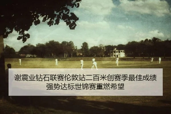 谢震业钻石联赛伦敦站二百米创赛季最佳成绩 强势达标世锦赛重燃希望